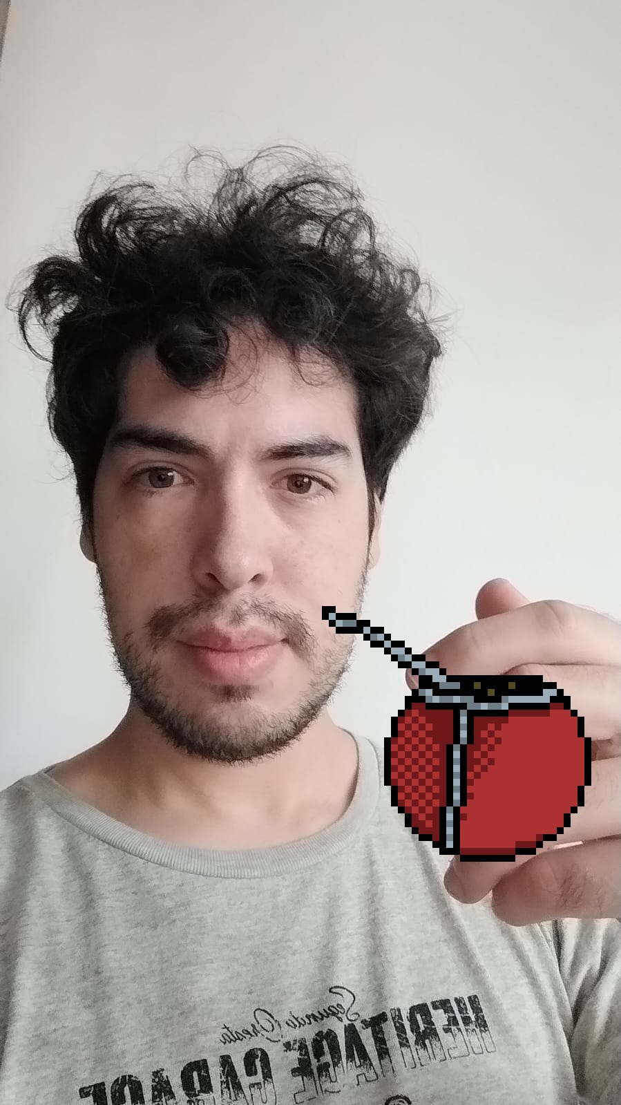 foto de Lucio con mate