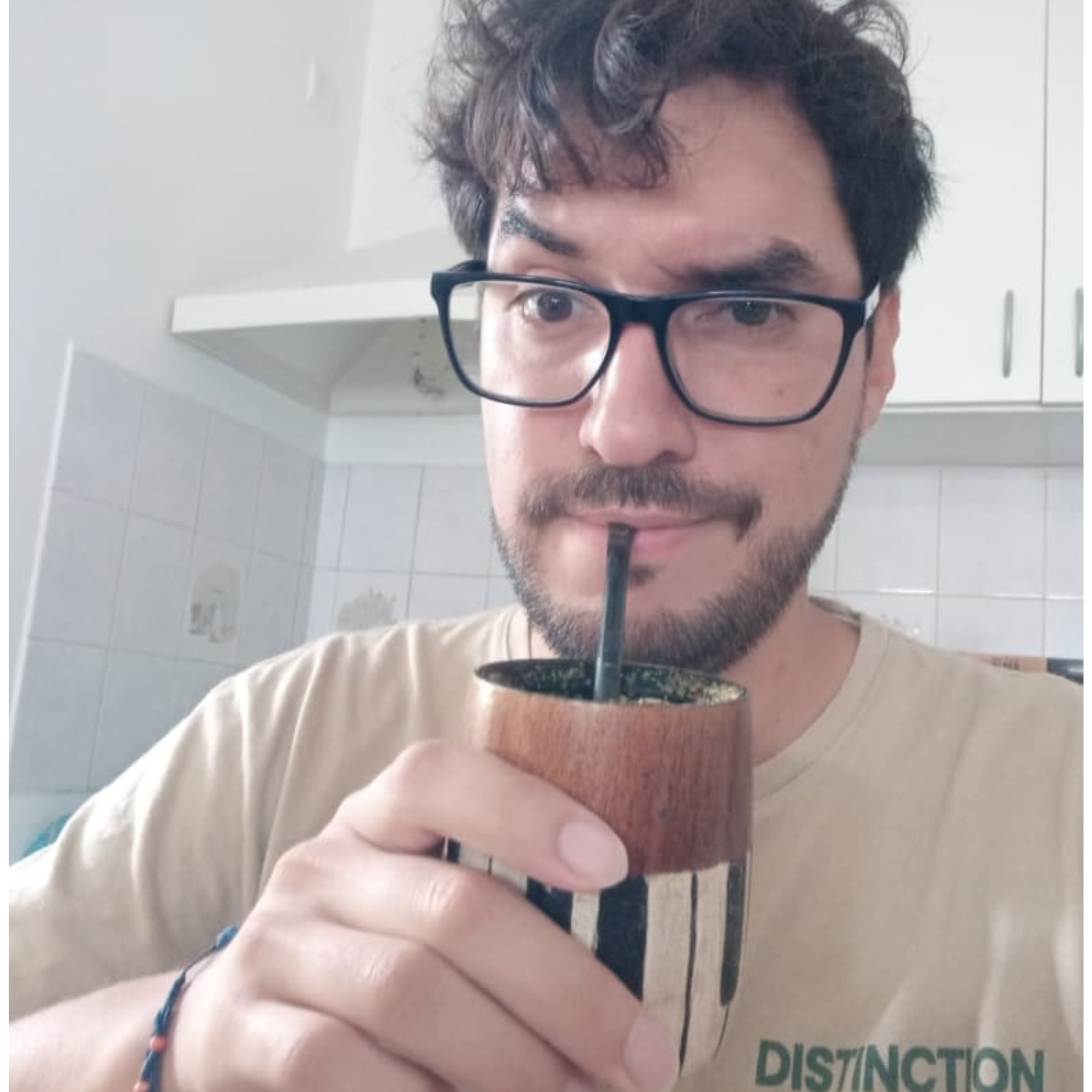 foto con mate de Sebastian
