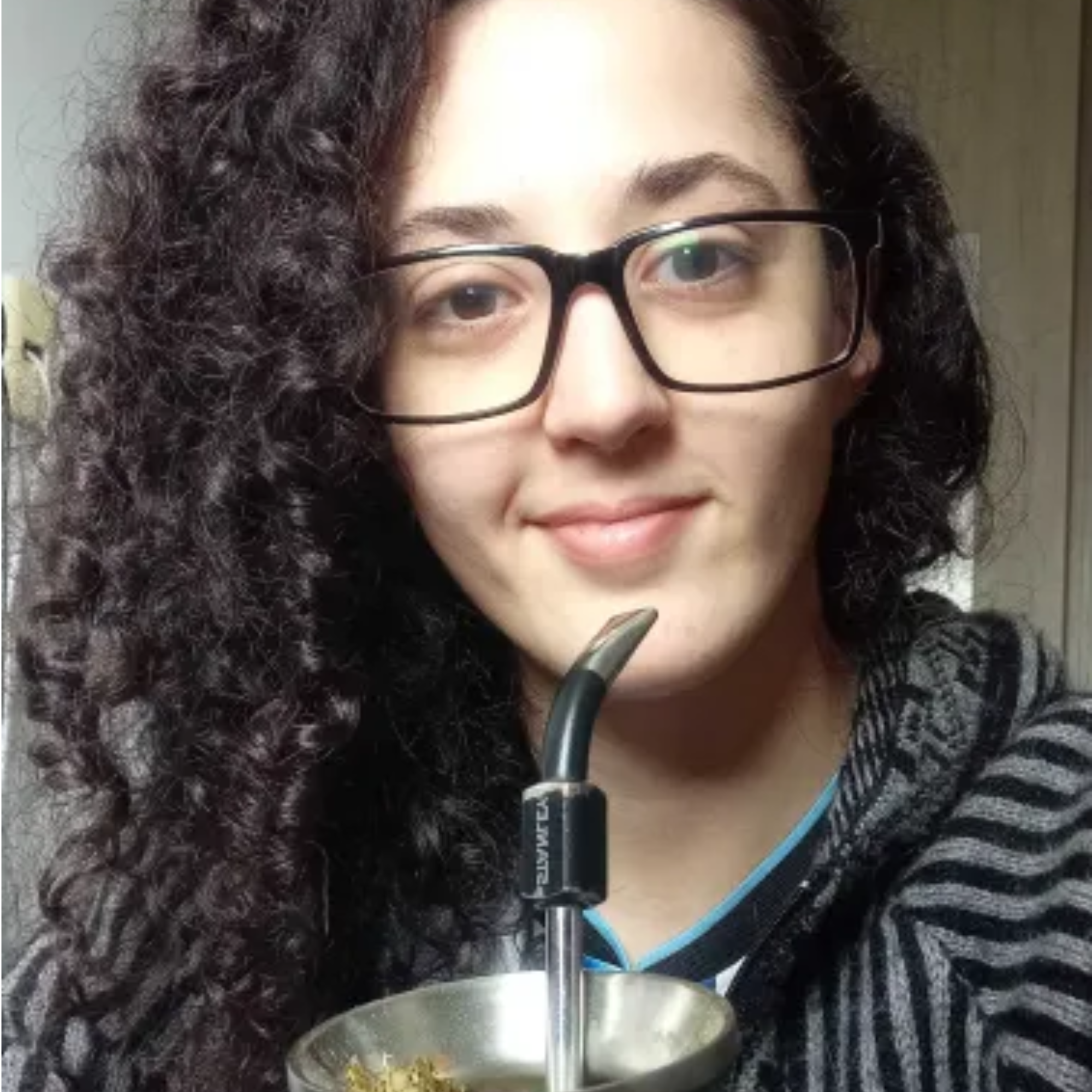 foto con mate de Sofi